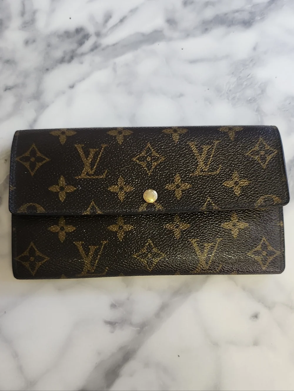 Authentic Vintage LV Monogram Sarah Long Bifold Wallet